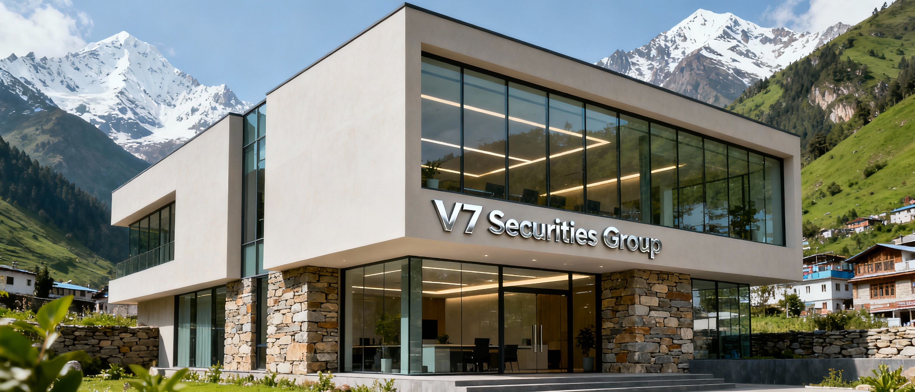 V7 Securities Group main office at Jawahar Park, Sundar Nagar, Mandi, Himachal Pradesh